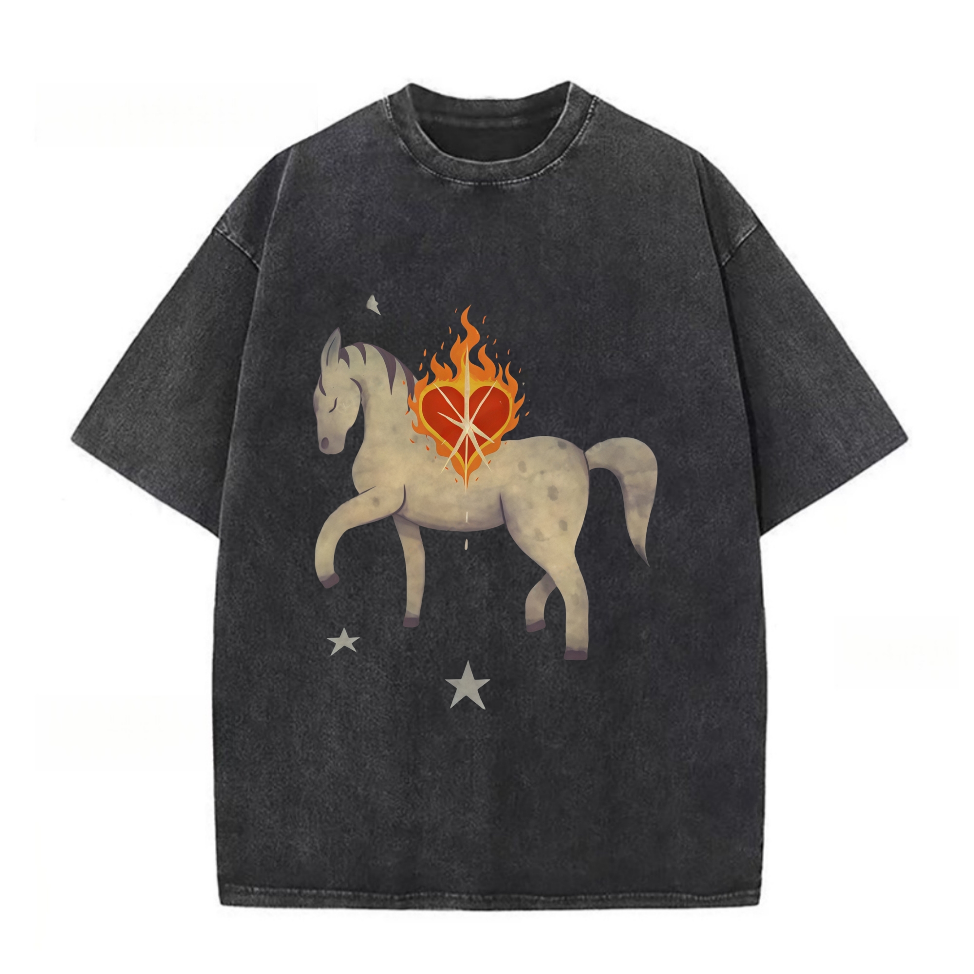 White Horse Starry Night T-shirt