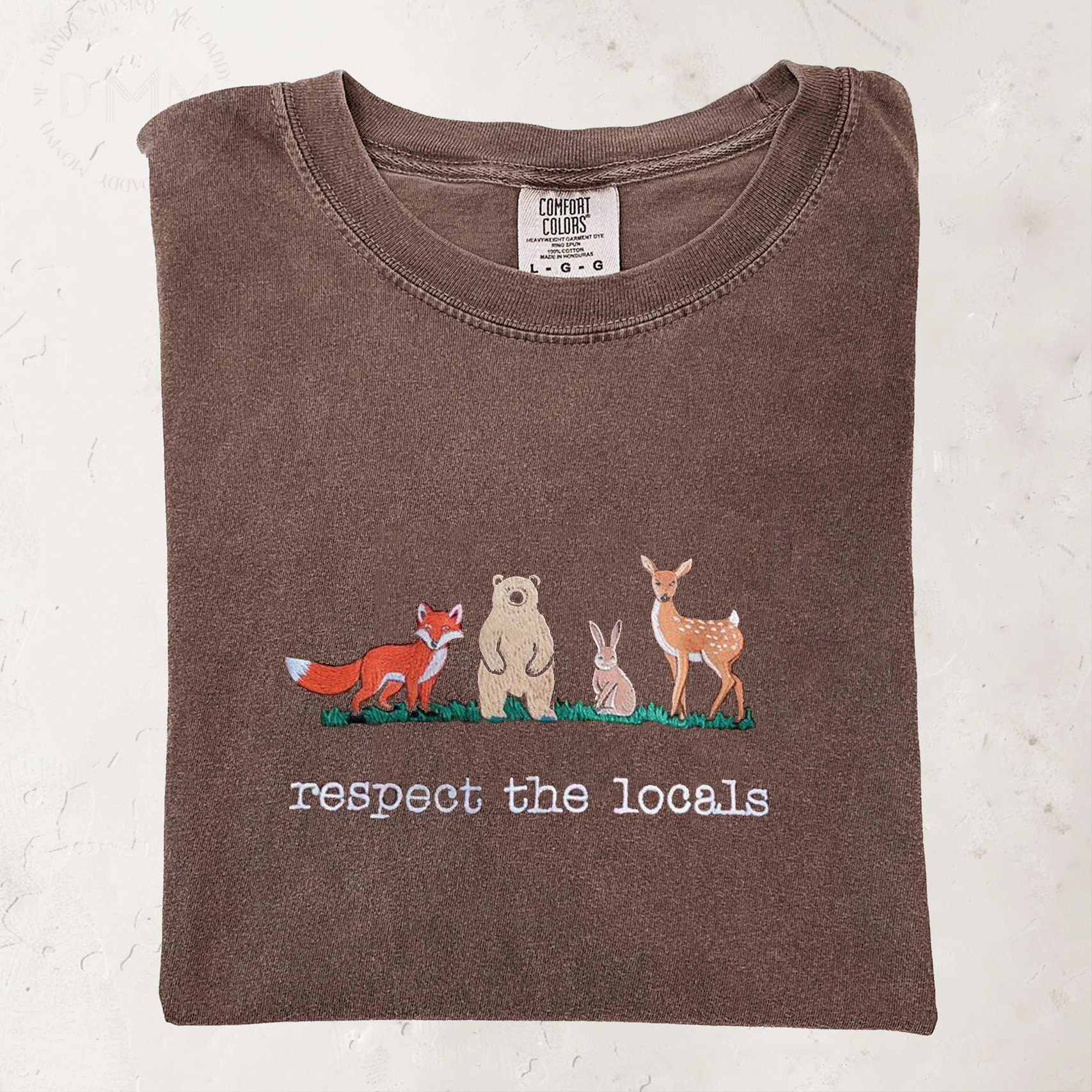 Respect The Locals Embroidered T-shirt