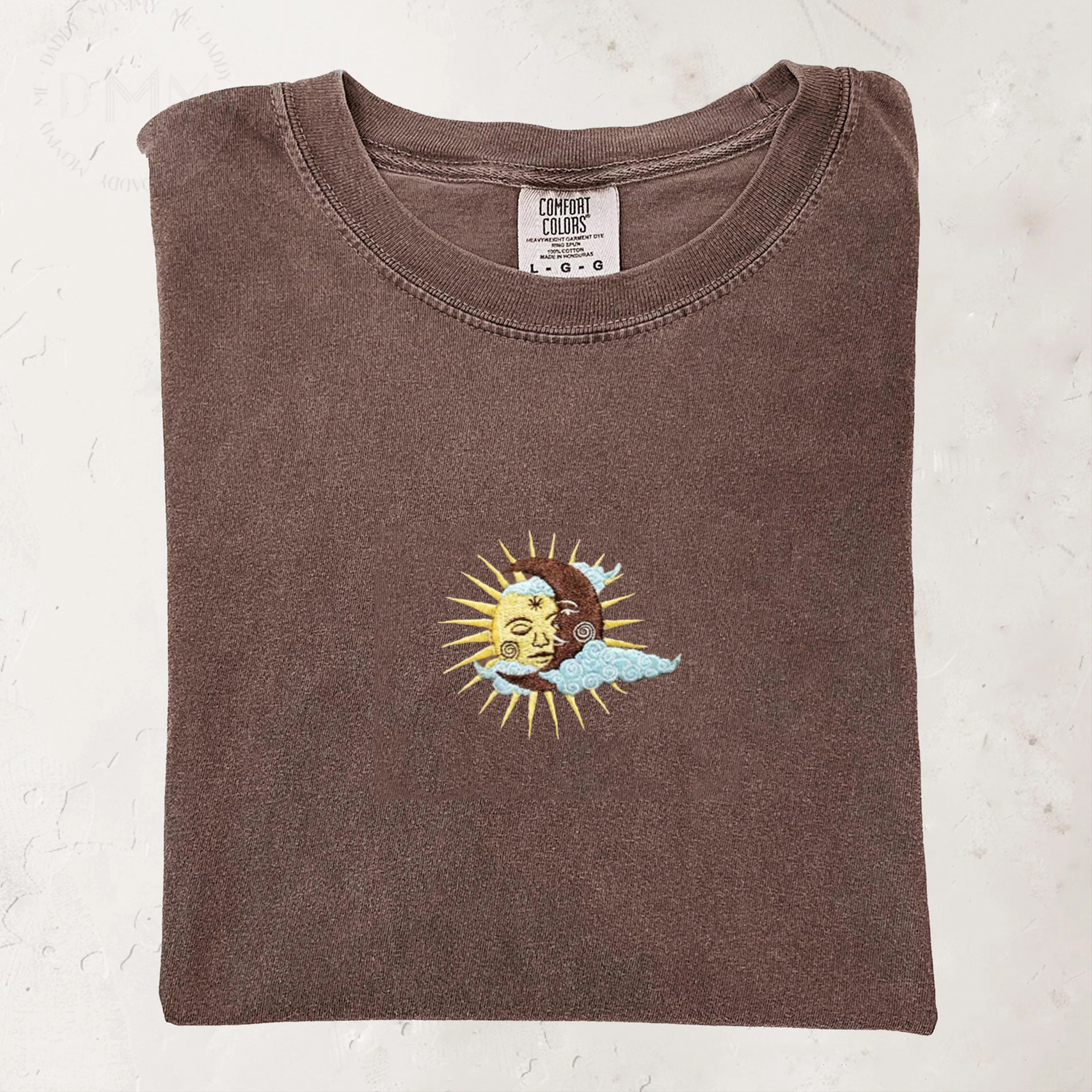 Sun And Moon Embroidered T-shirt