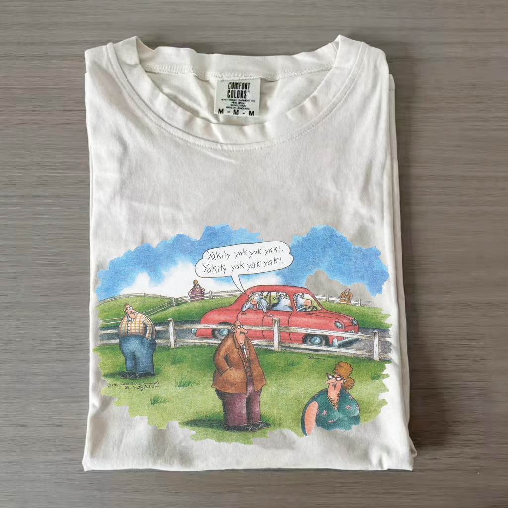 Retro Yakity Yak Yak Yak Funny T-shirt-Lulueye