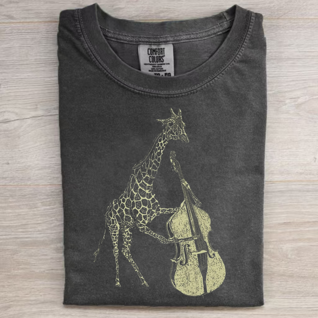 Giraffe Playing Bass T-shirt