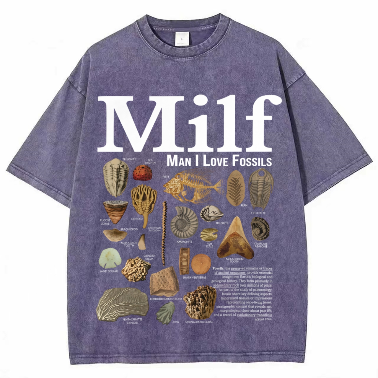 Man I Love Fossils Vintage T-Shirt