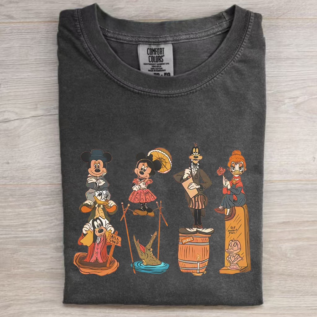 Vintage Mouse And Friends Happy Halloween T-shirt