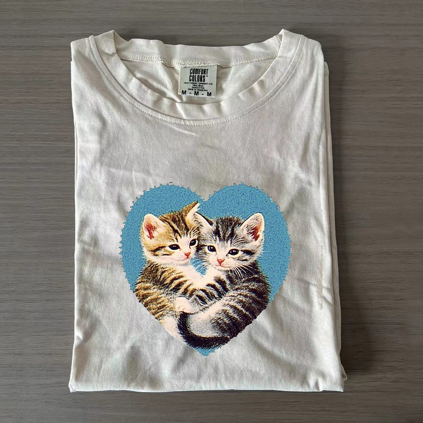 Vintage Cat Graphic T-shirt