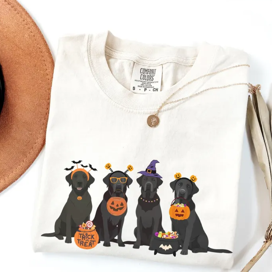 Halloween Black Lab T-shirt