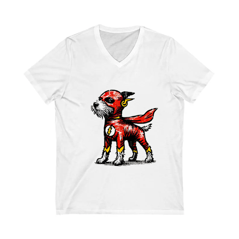 Dog Superhero V-neck