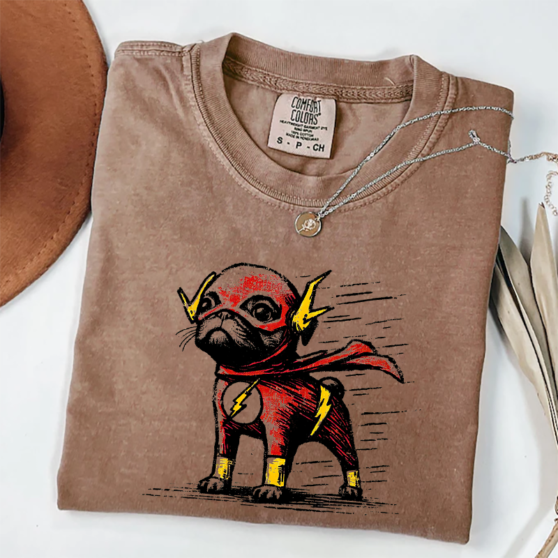 Funny Pug Superhero T-shirt
