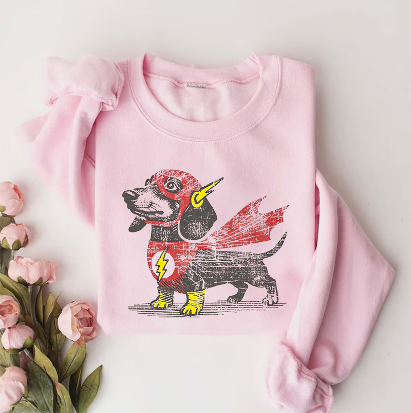 Dachshund Superhero Sweatshirt