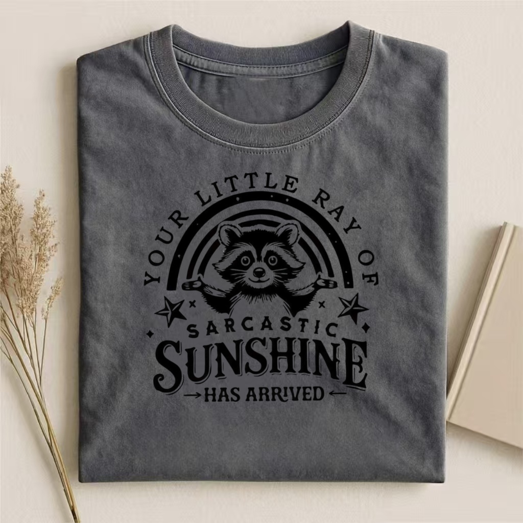 Peculiar Raccoon Sarcastic Ray T-shirt