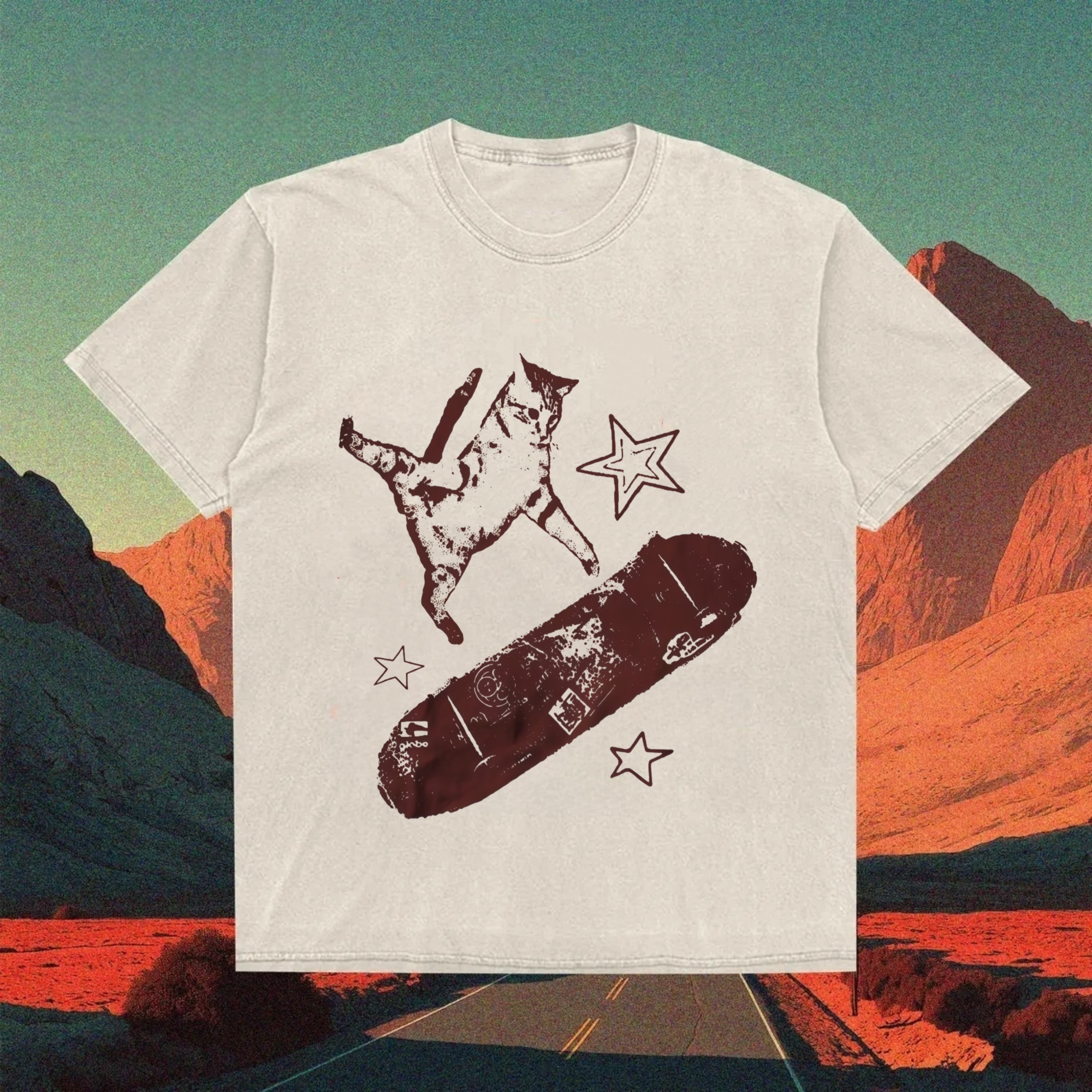 90s Aesthetic Vintage Kitten Y2K T-Shirt