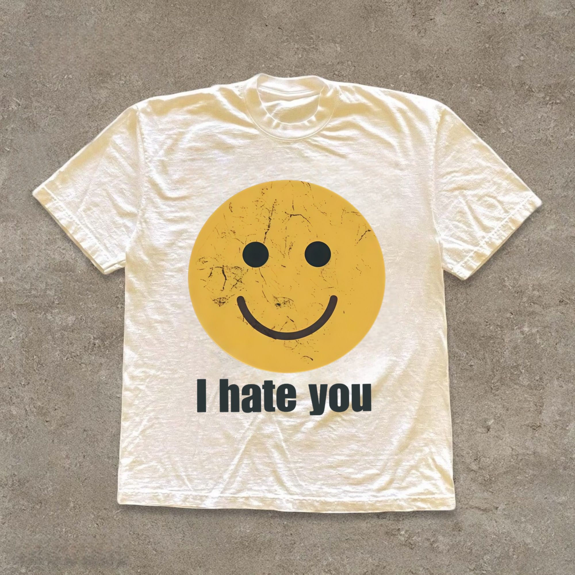 I Hate You Smiley Face T-Shirt