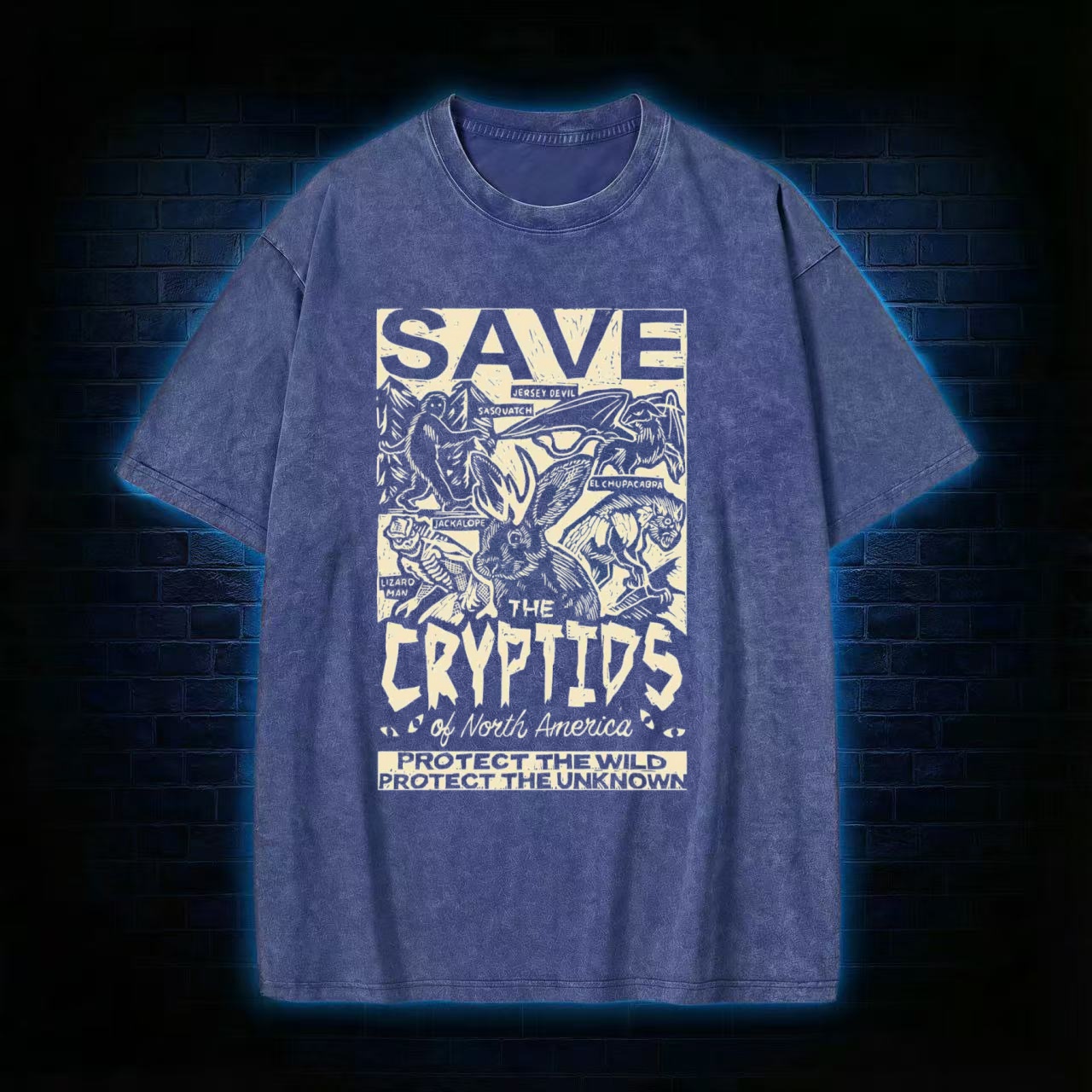 Save the Cryptids Washed T-shirt