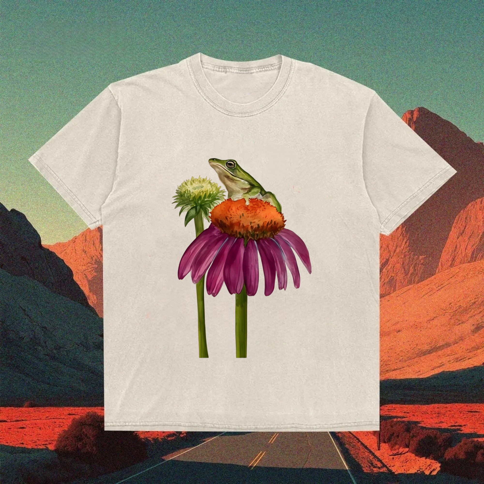 Echinacea Tree Frog T-shirt