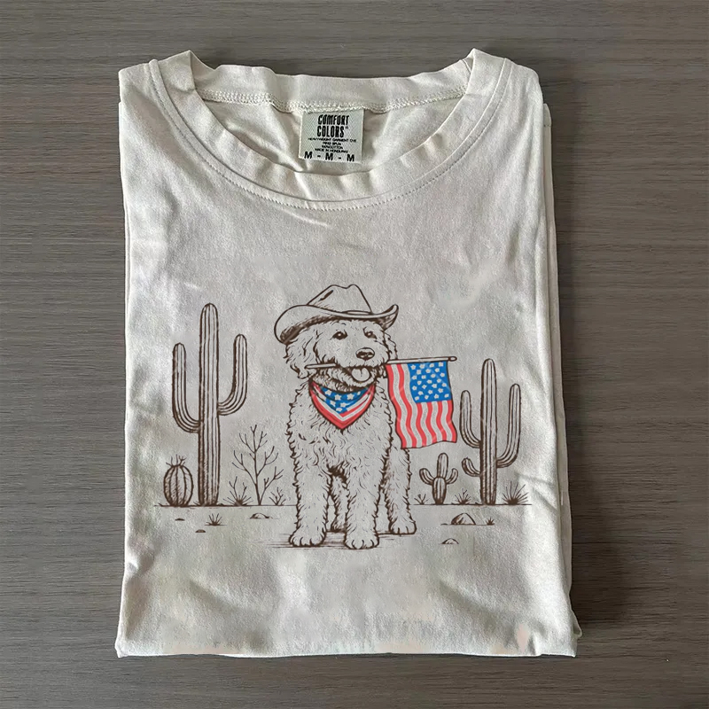 Patriotic Goldendoodle T-shirt