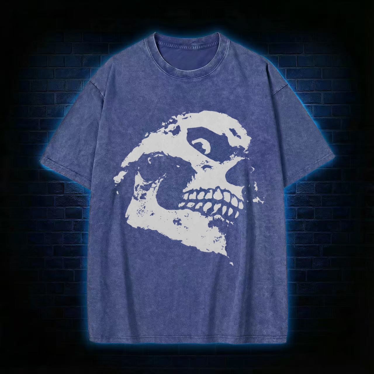 Retro Skull Washed T-shirt