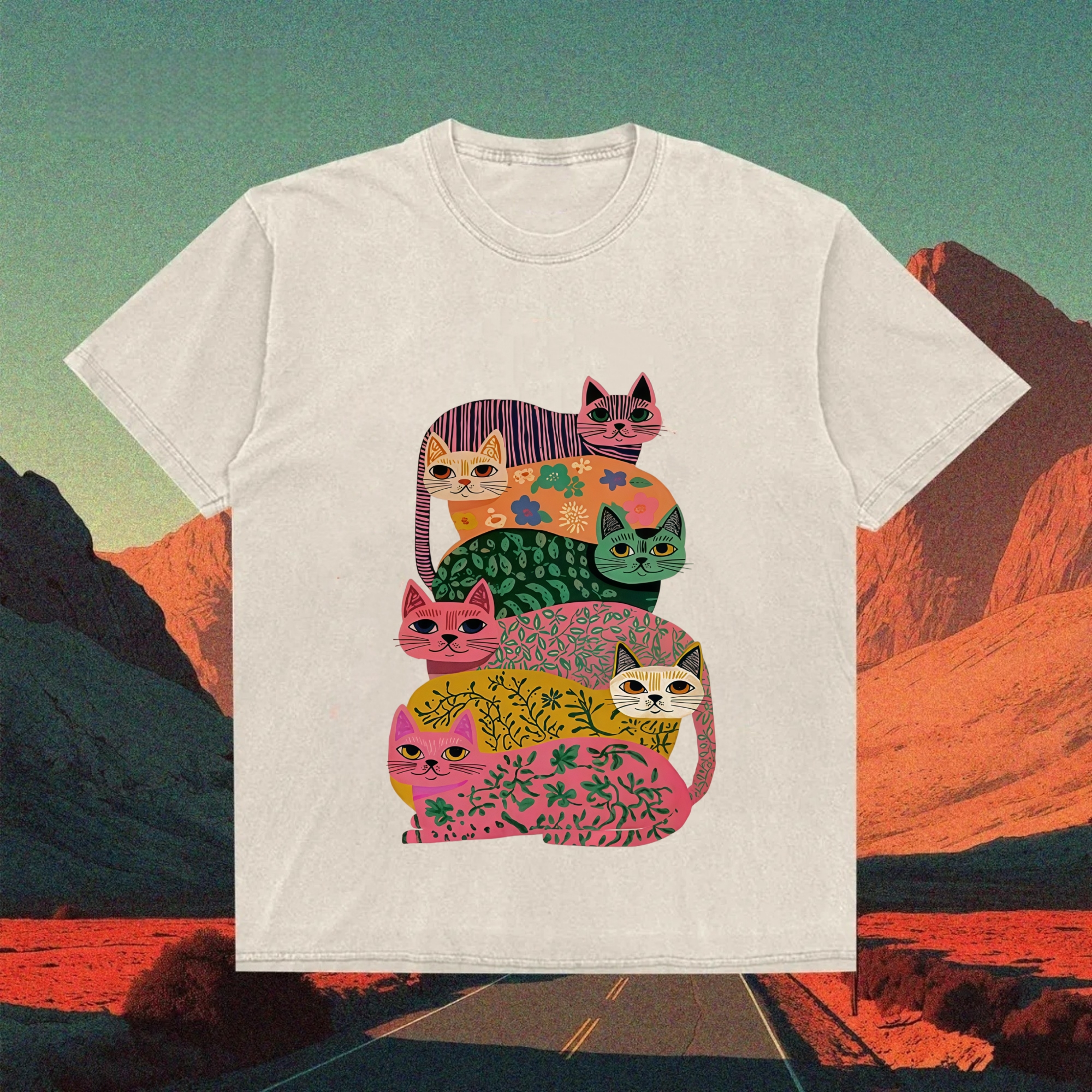 Colorful Cats T-Shirt