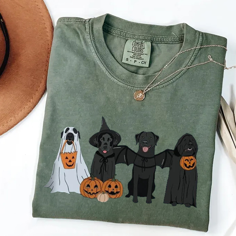 Black Labrador Halloween T-shirt