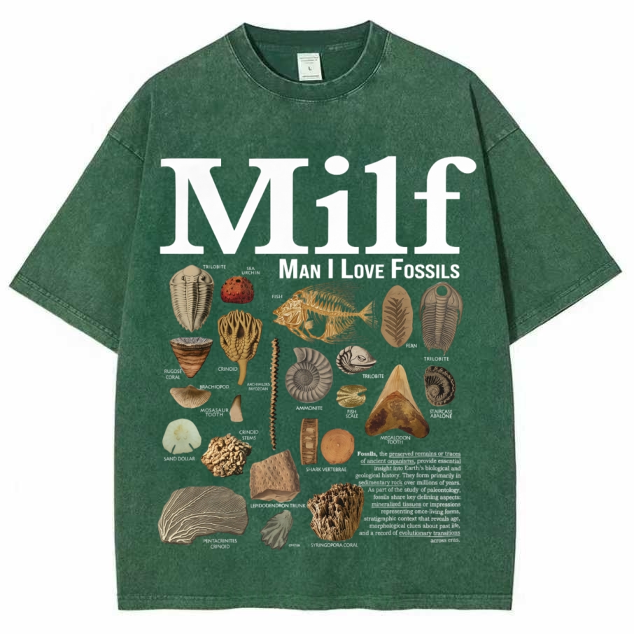 Man I Love Fossils Vintage T-Shirt