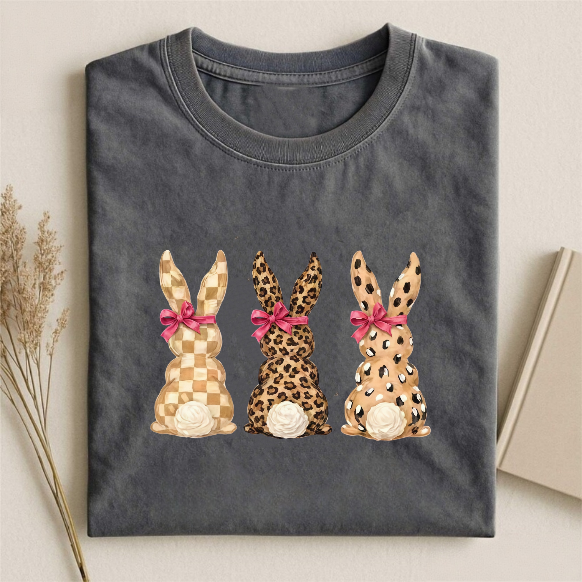 Leopard Bunny Easter T-shirt
