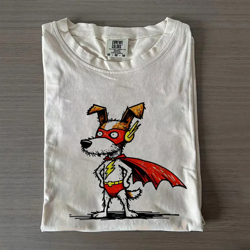 Funny Superhero Dog T-shirt