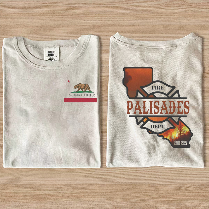 2025 LA County Wildfires Fire T-shirt