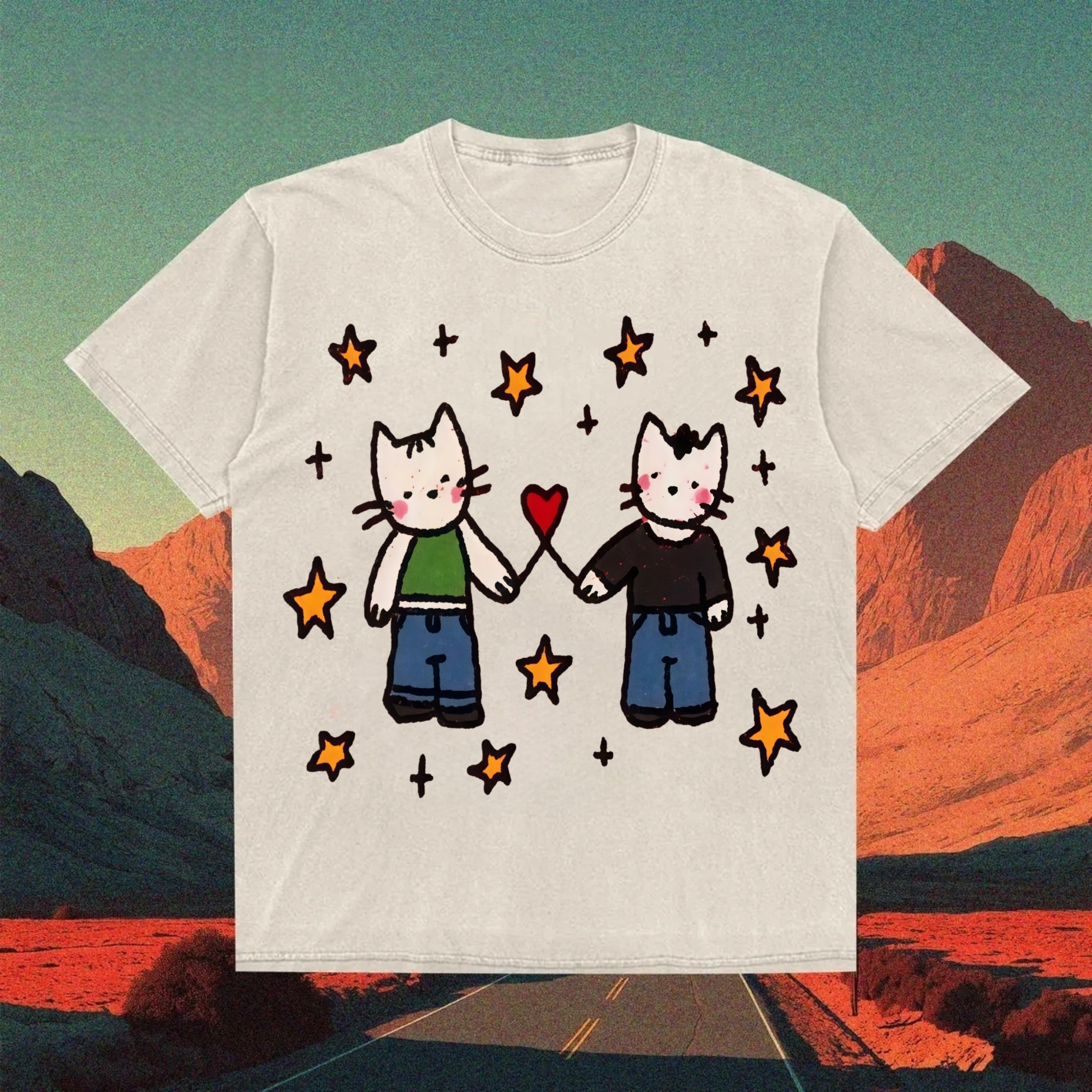 Best Friends Cats T-shirt