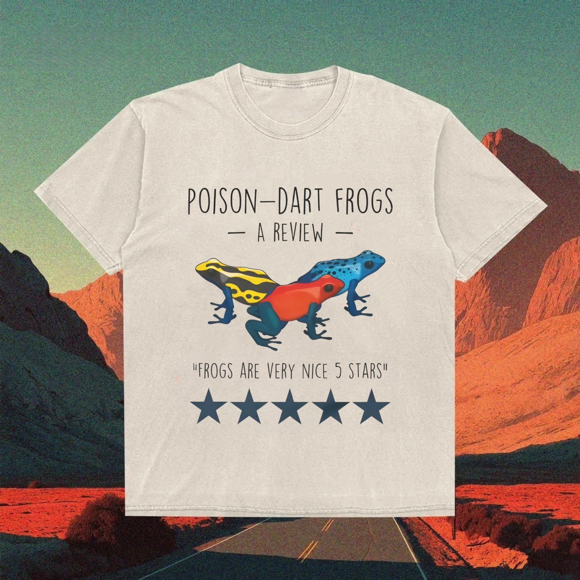 Five Star Poison Dart Frogs T-shirt