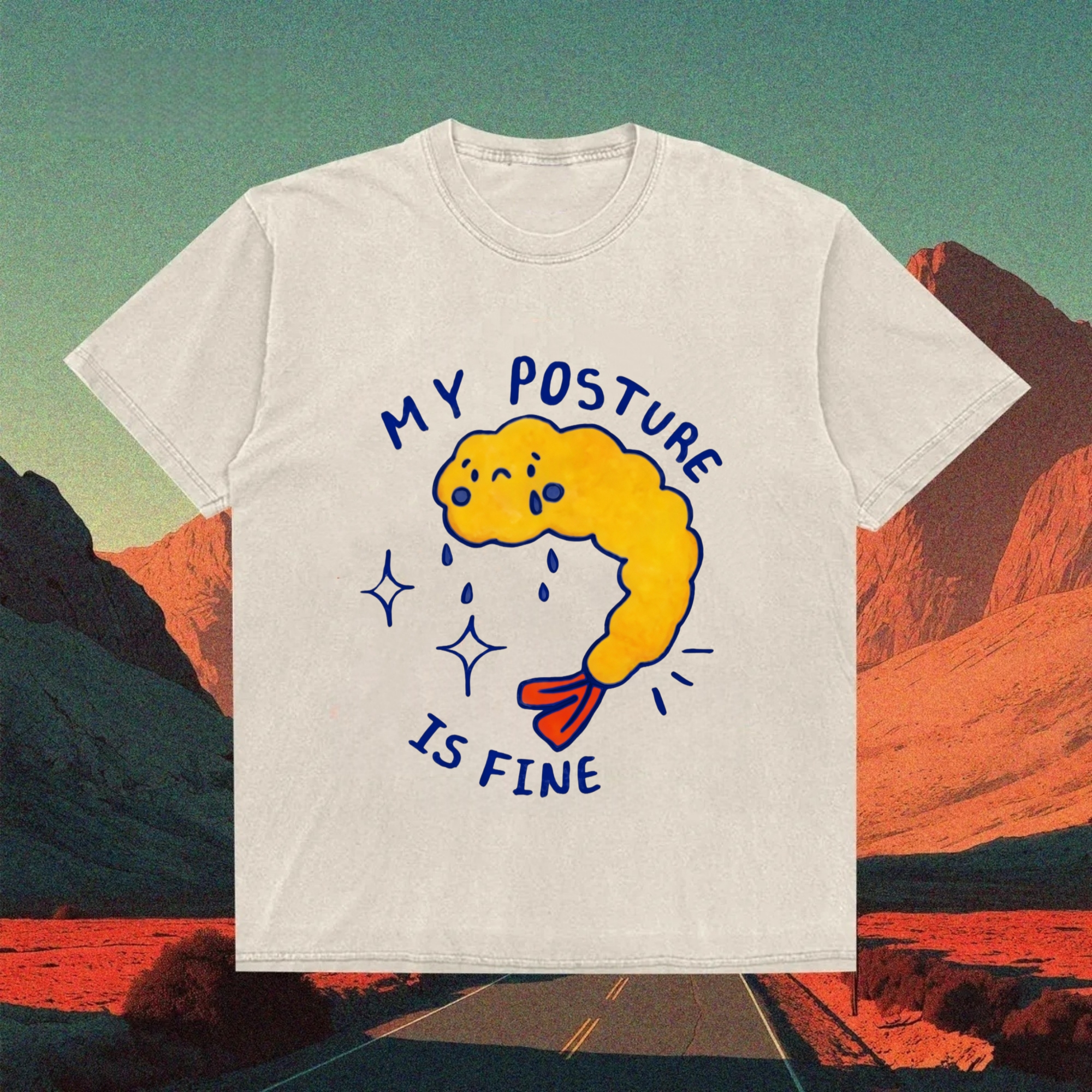 Crying Fried Shrimp T-shirt