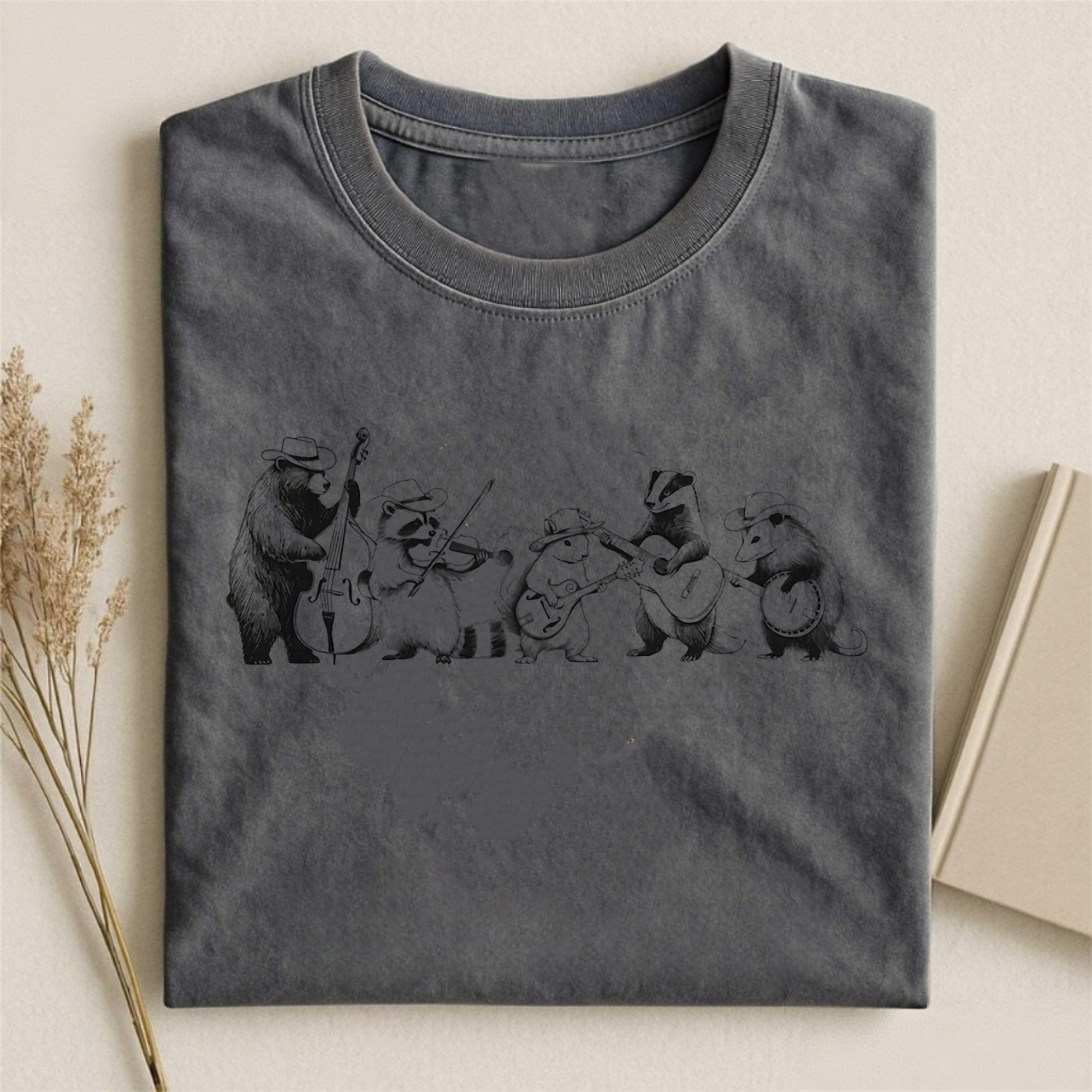 Funny Forest Animals Playing Instruments T-shirt