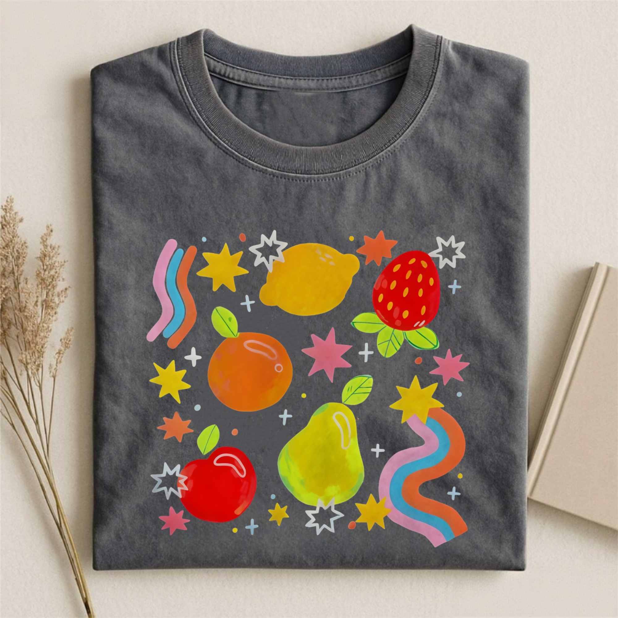 Fresh Fruit And Star T-shirt