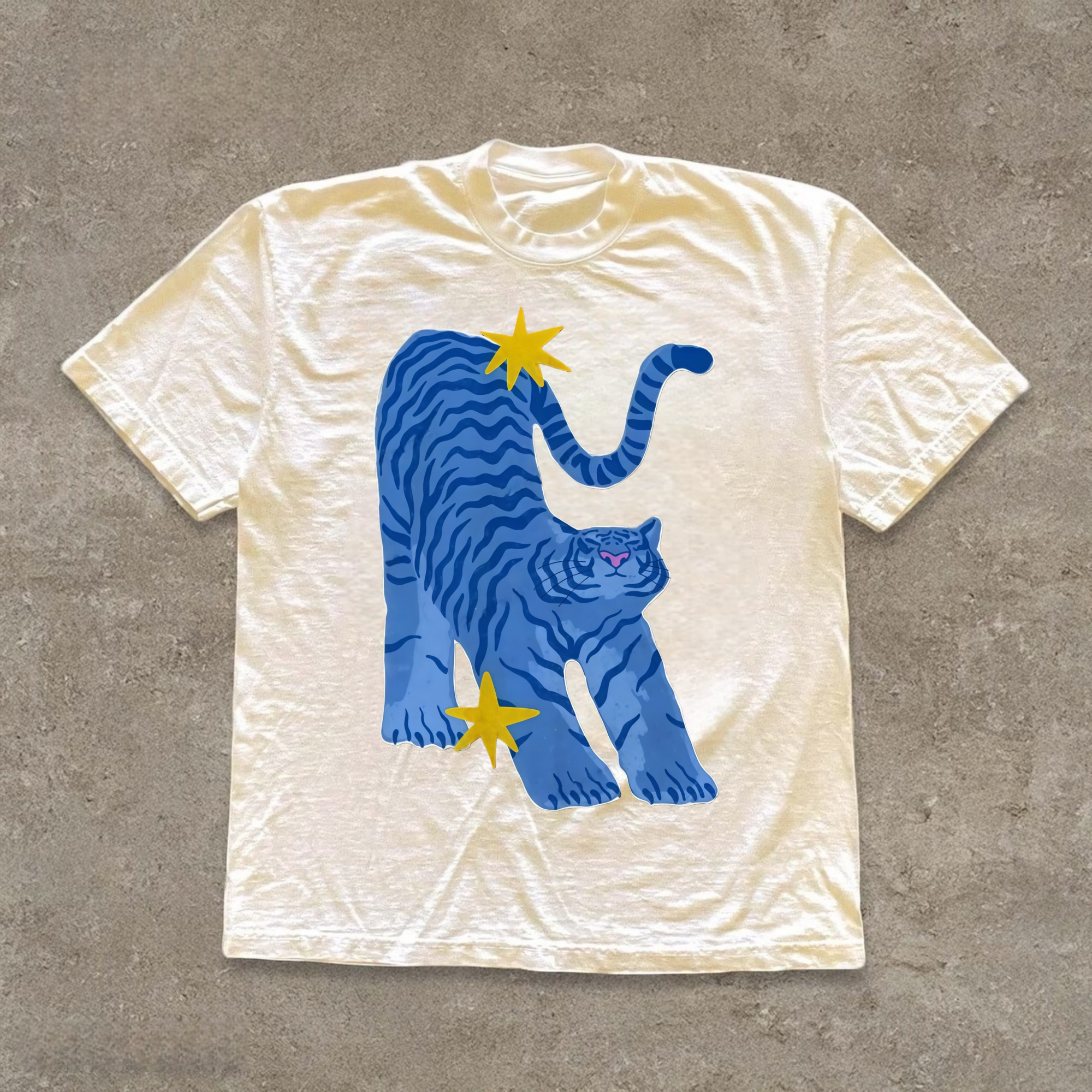 Blue Tiger Star T-shirt