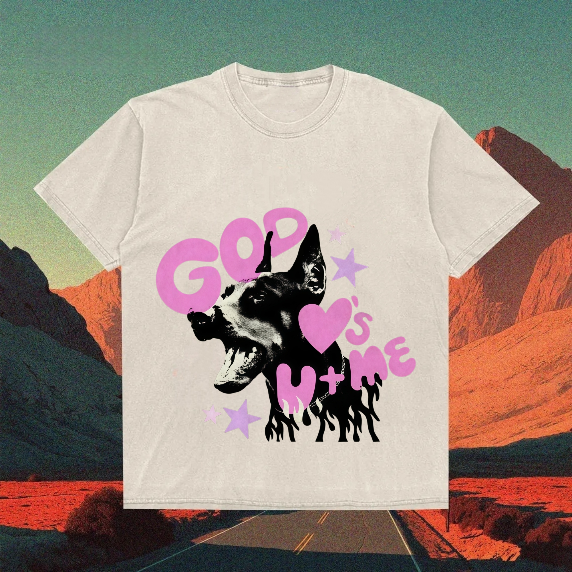 God Loves Me Dog T-shirt