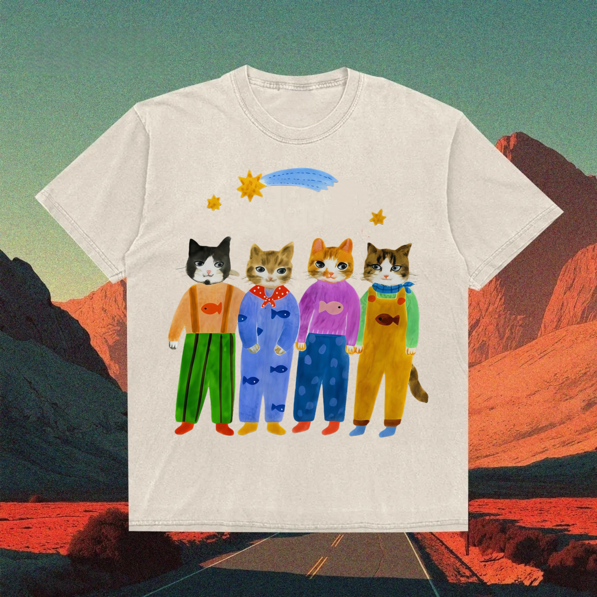 Cat in Sunny Day T-shirt