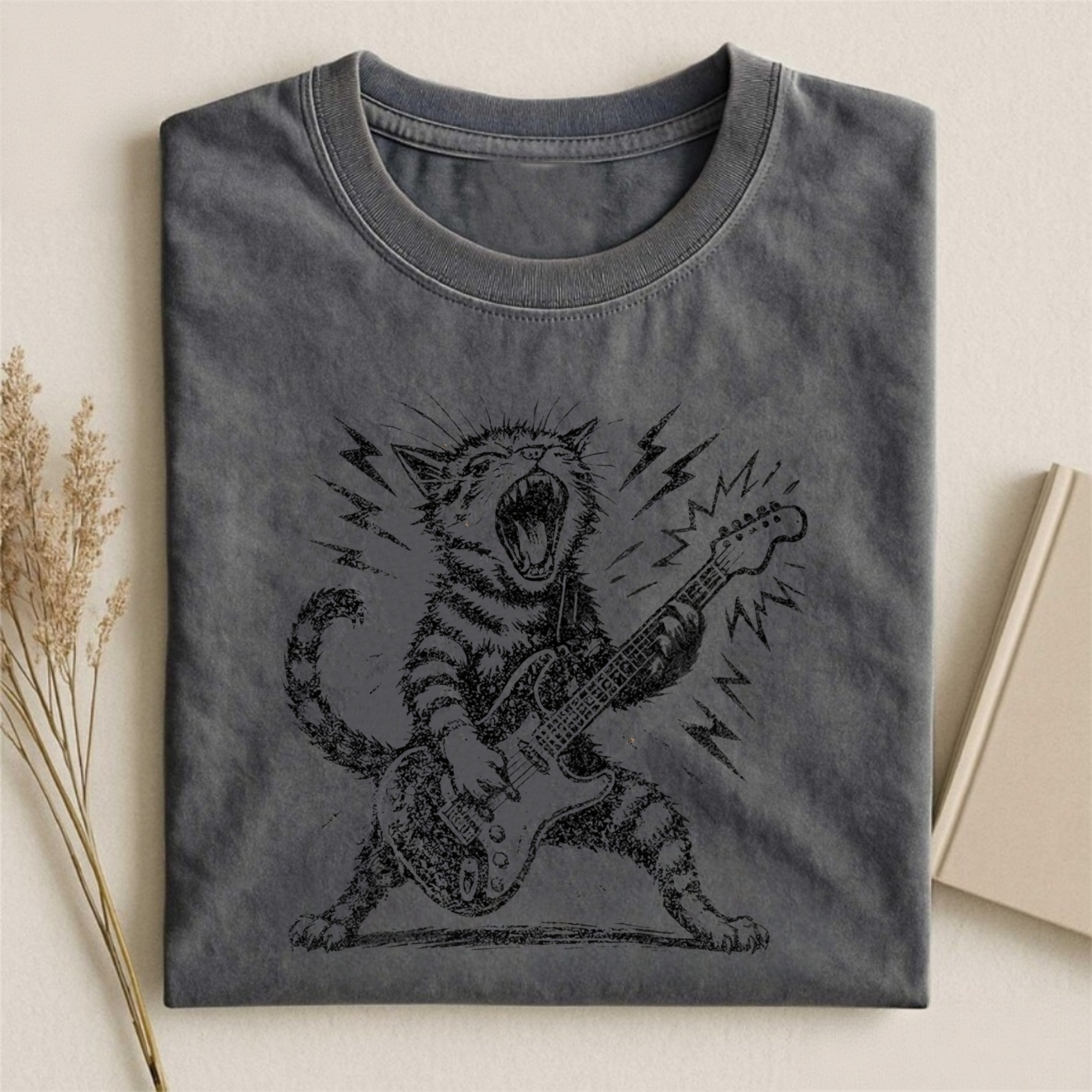Rock and Roll Cat T-shirt