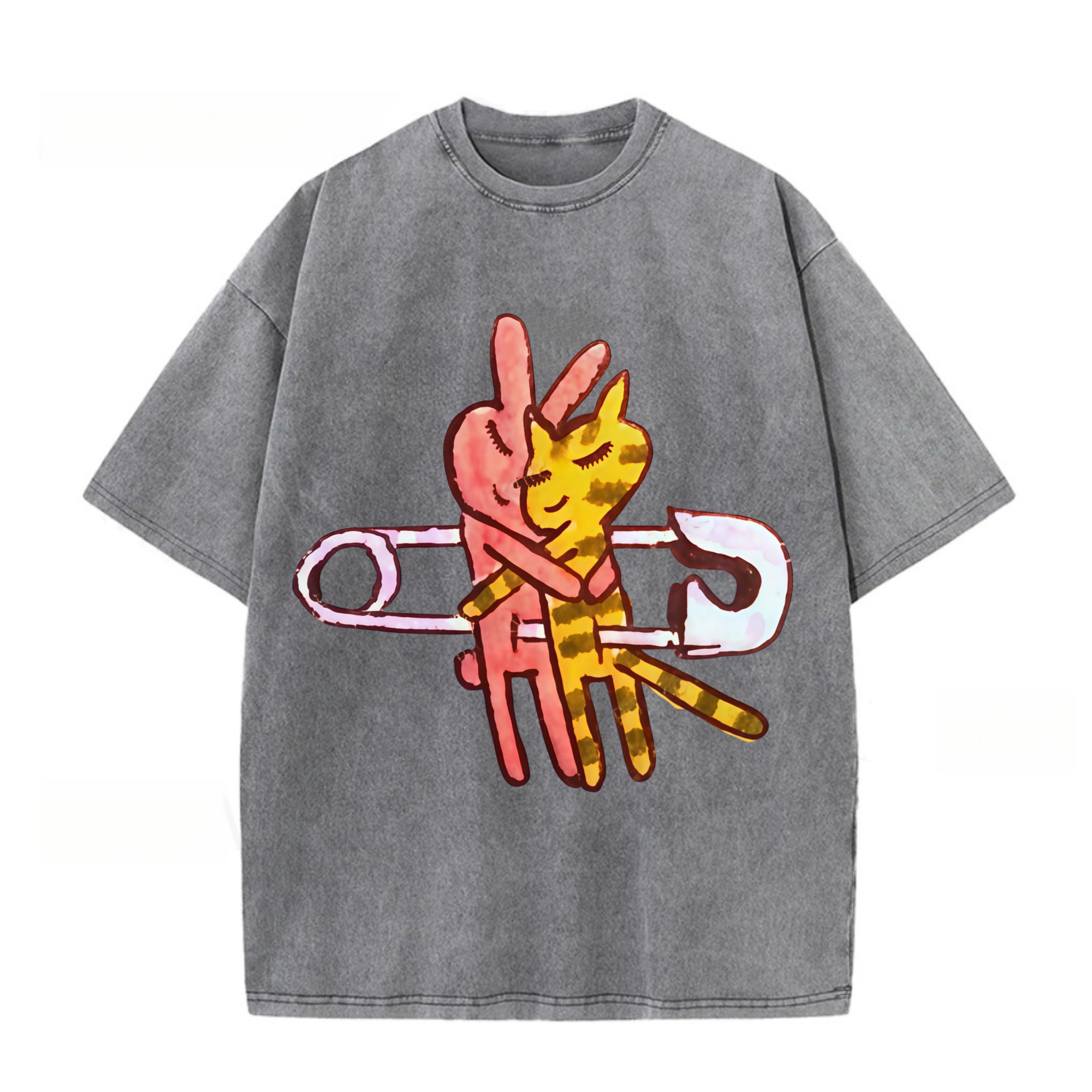 Loving Rabbits And Cats T-shirt