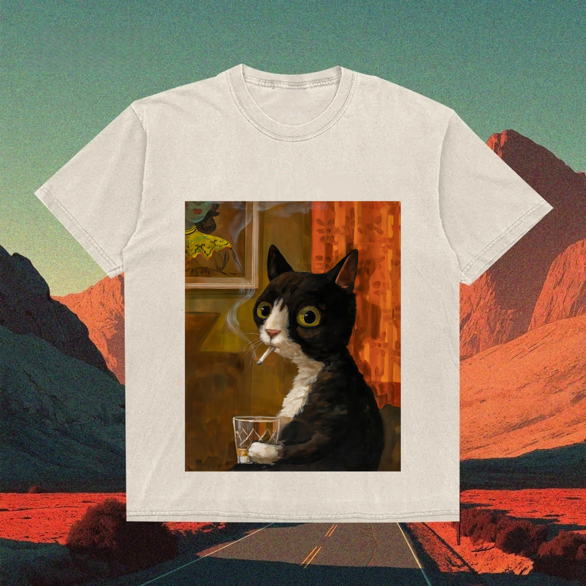 The Original Smoking Cat T-shirt