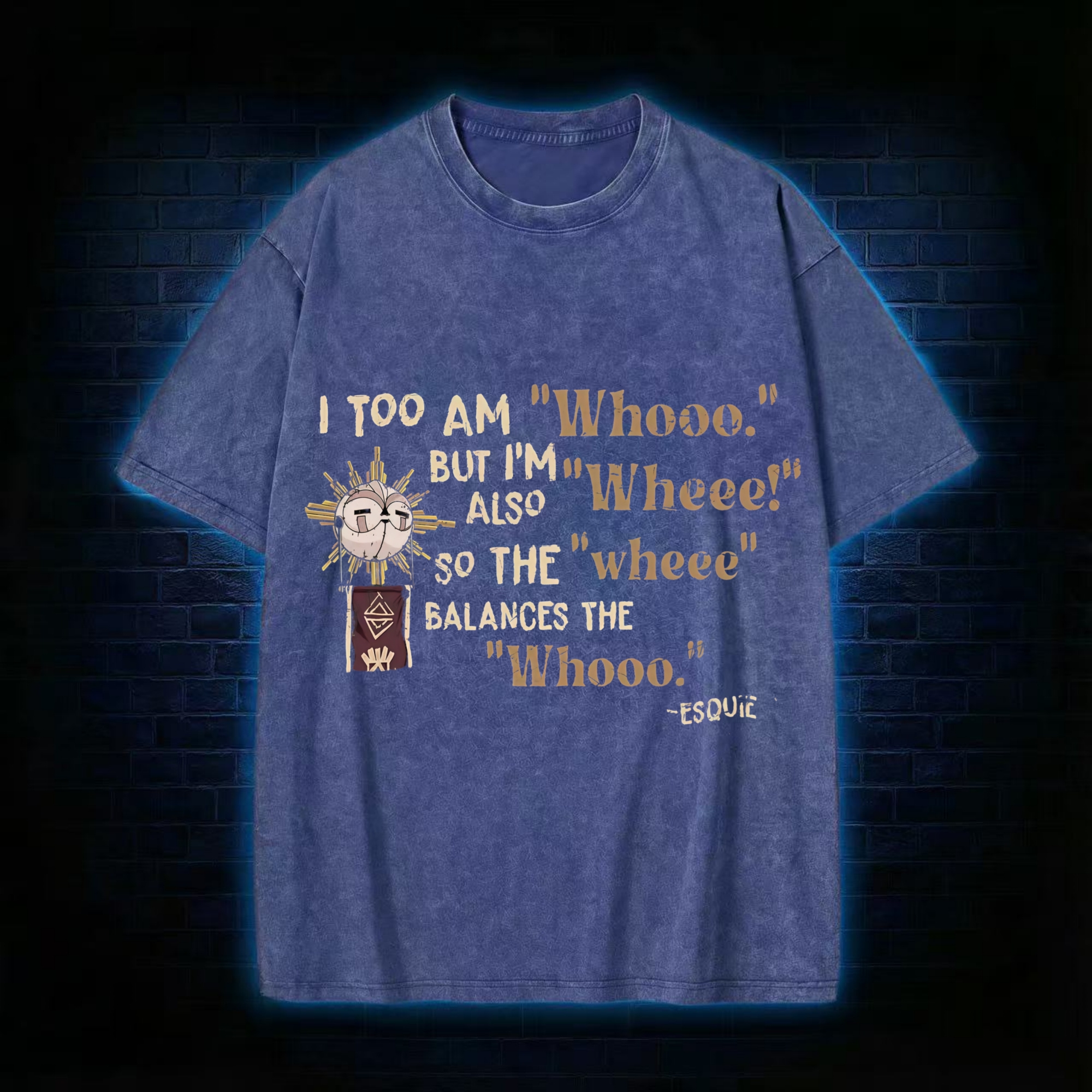 Too am Whooo. Washed T-shirt