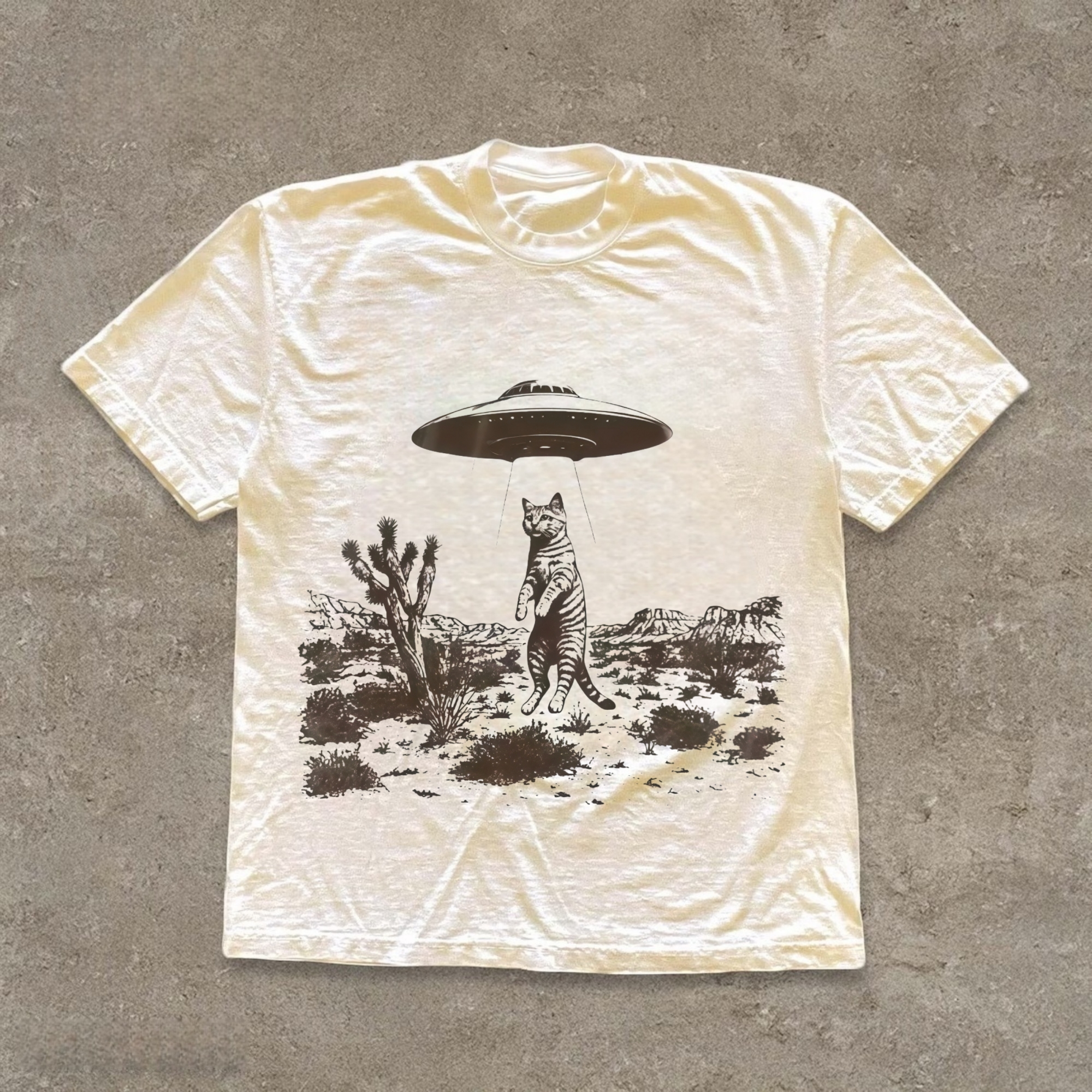 UFO Cat Western T-shirt