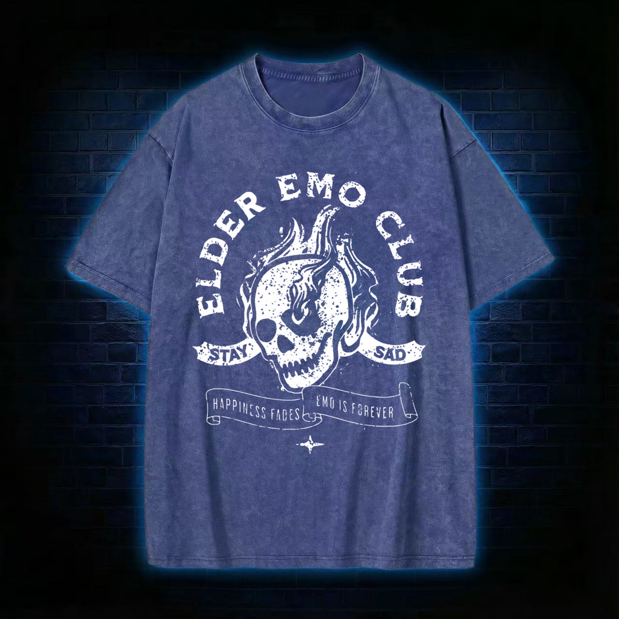 Elder Emo Club Washed T-shirt
