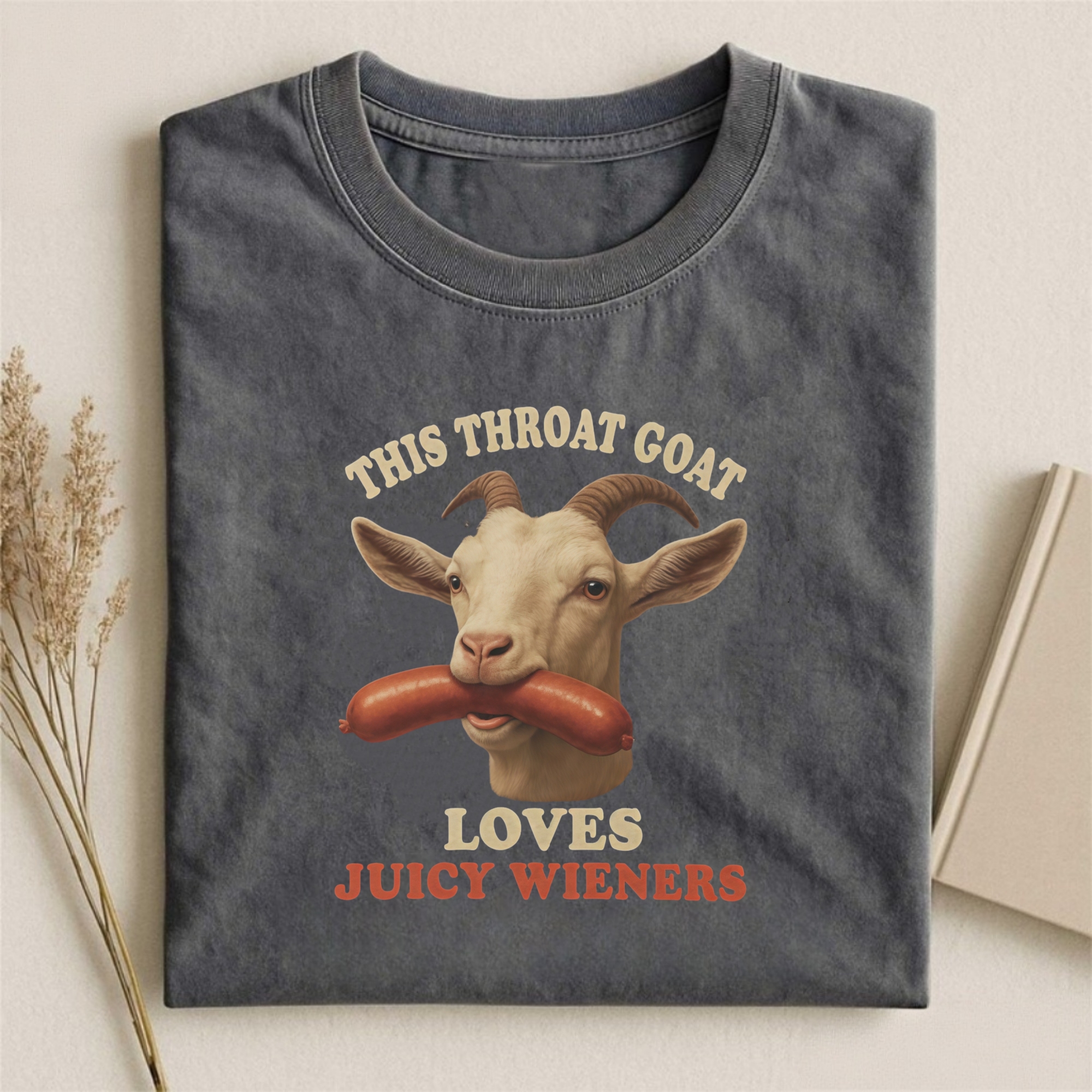 Throat Goat Loves Juicy Wieners T-shirt