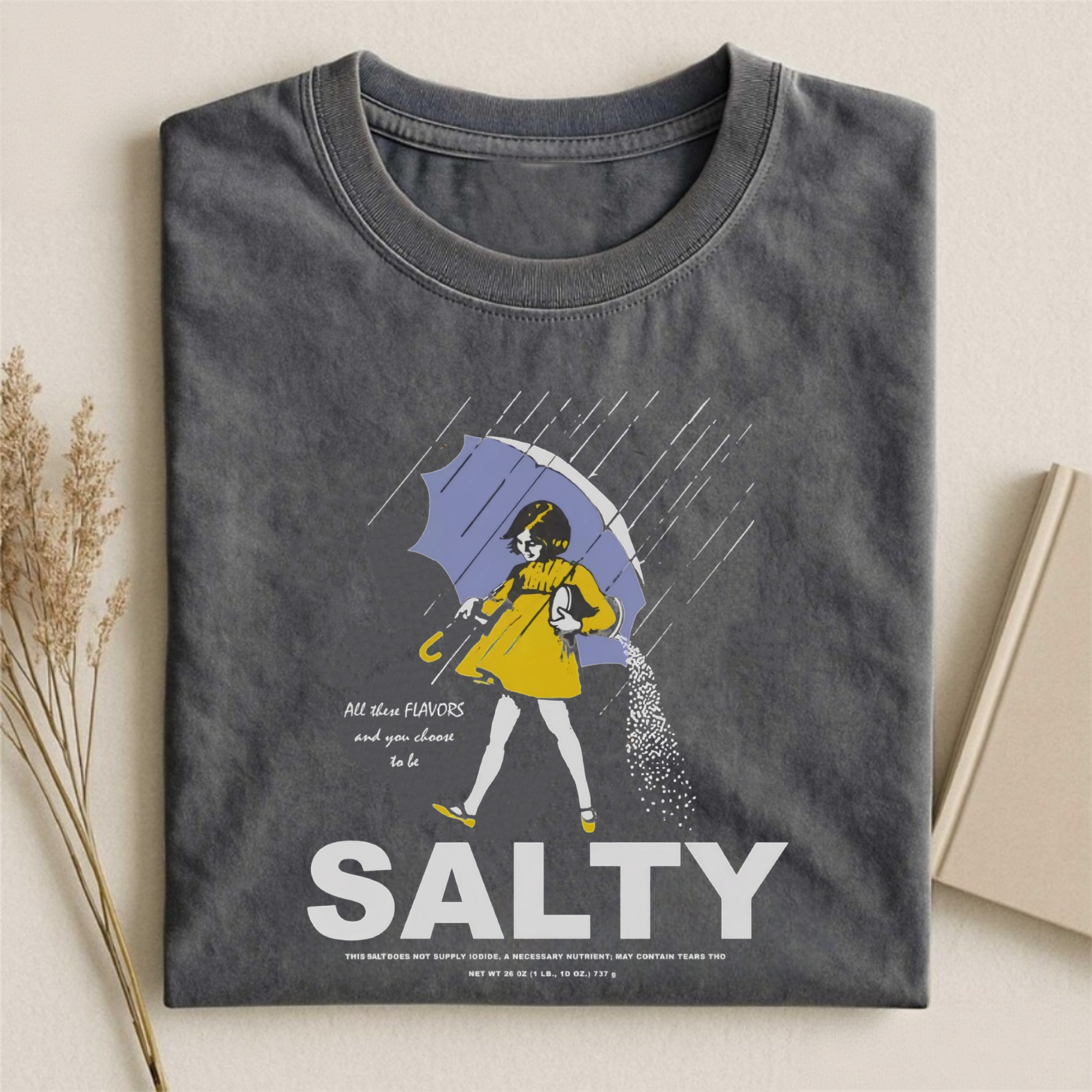 Salty Girl Vintage Cotton Blend T-shirt