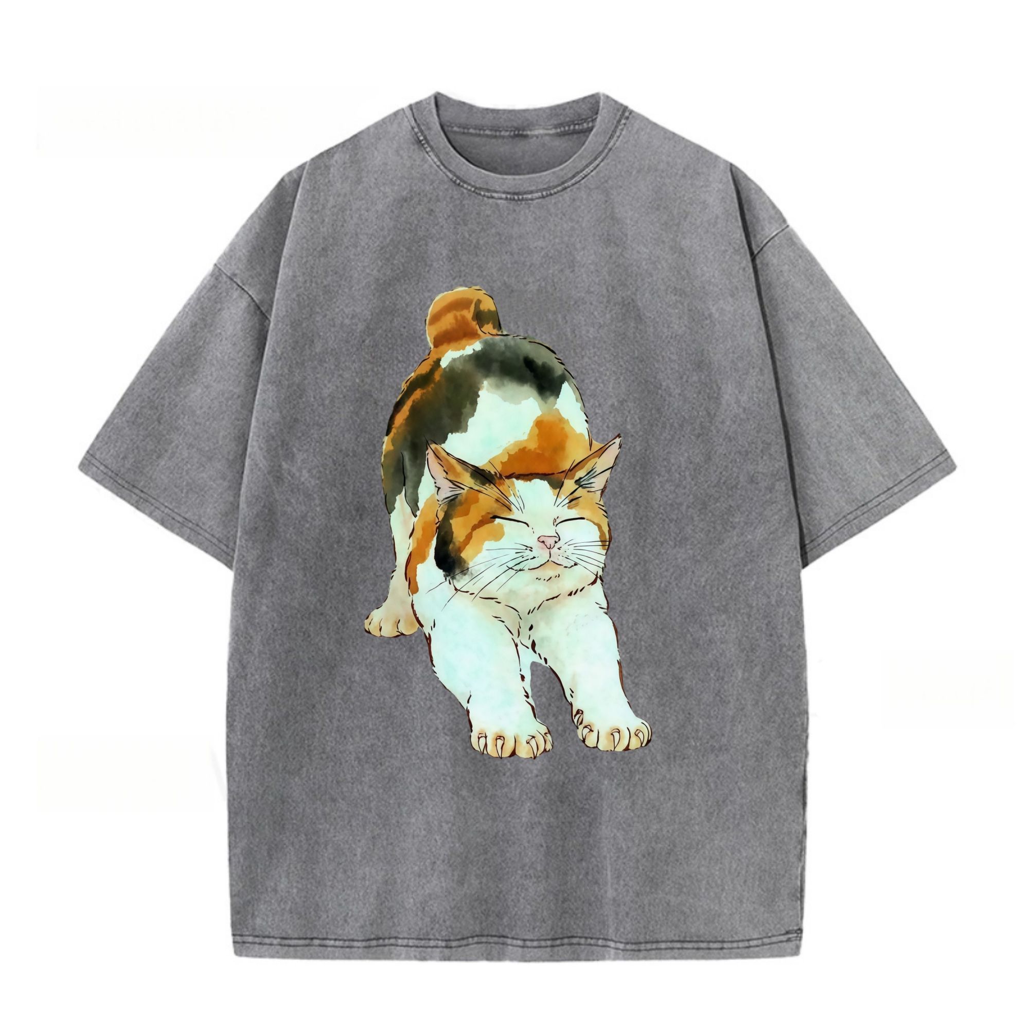 The Stretched-Out Calico Cat T-shirt