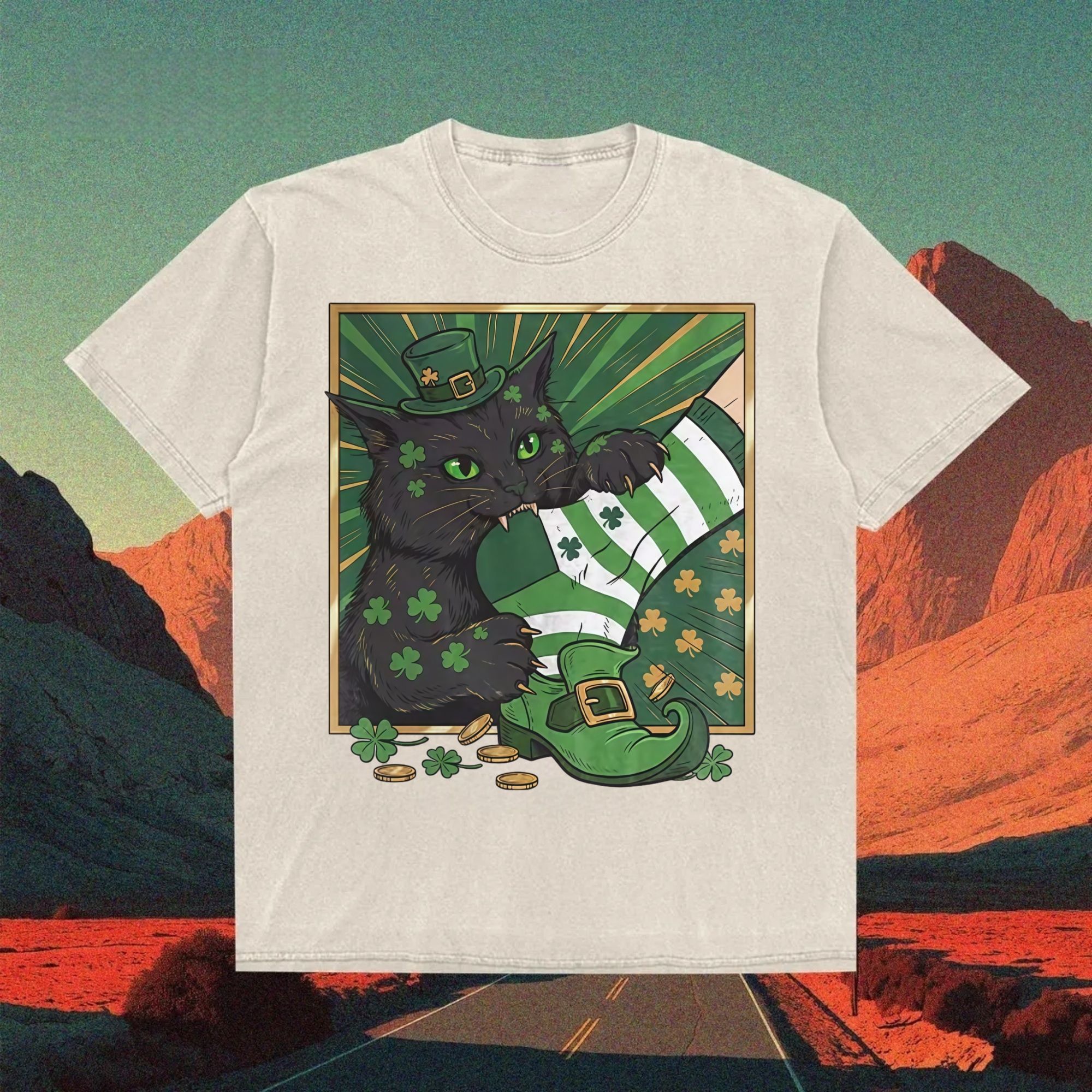 Naughty Cat Bites People T-Shirt