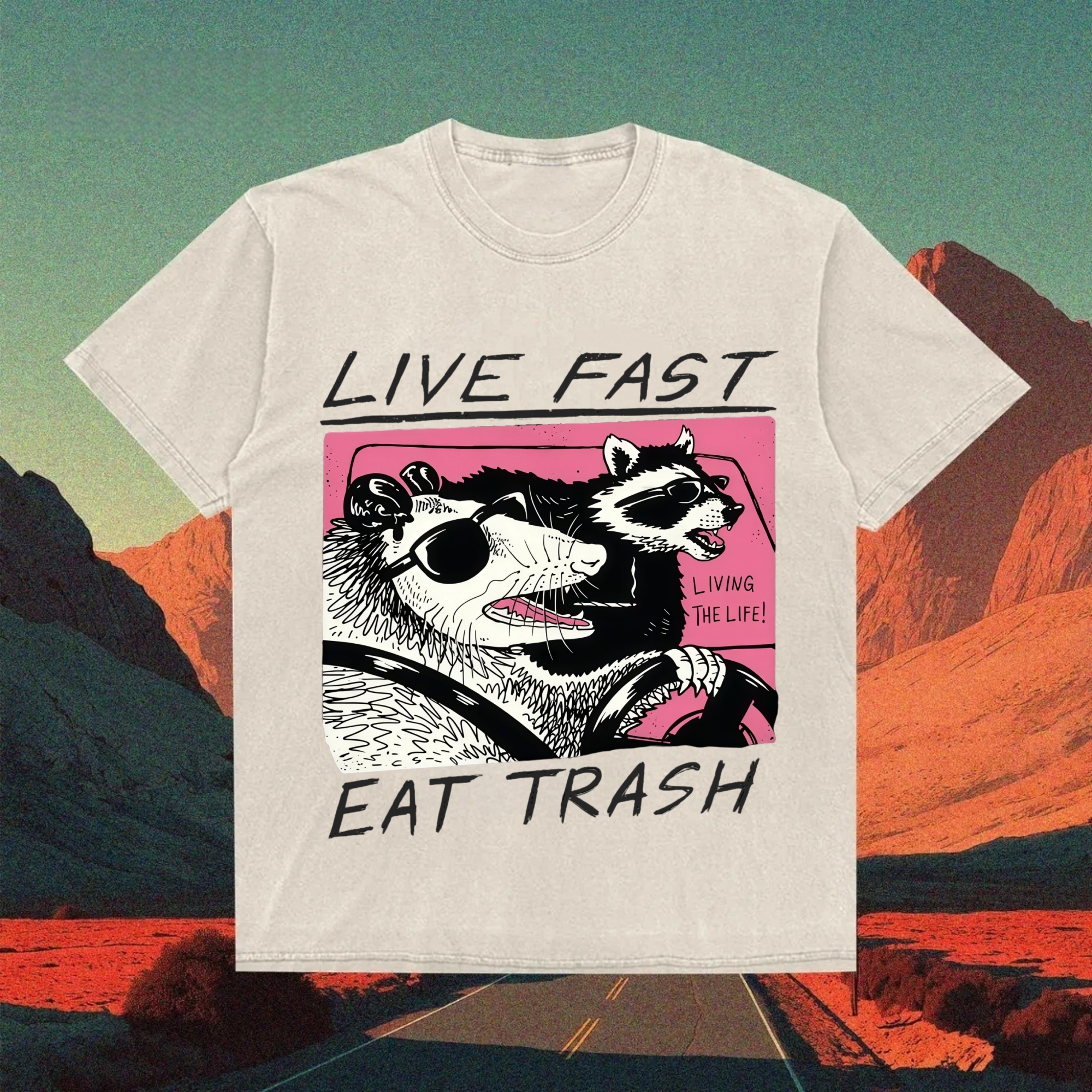 Live Fast Eat Trash T-shirt