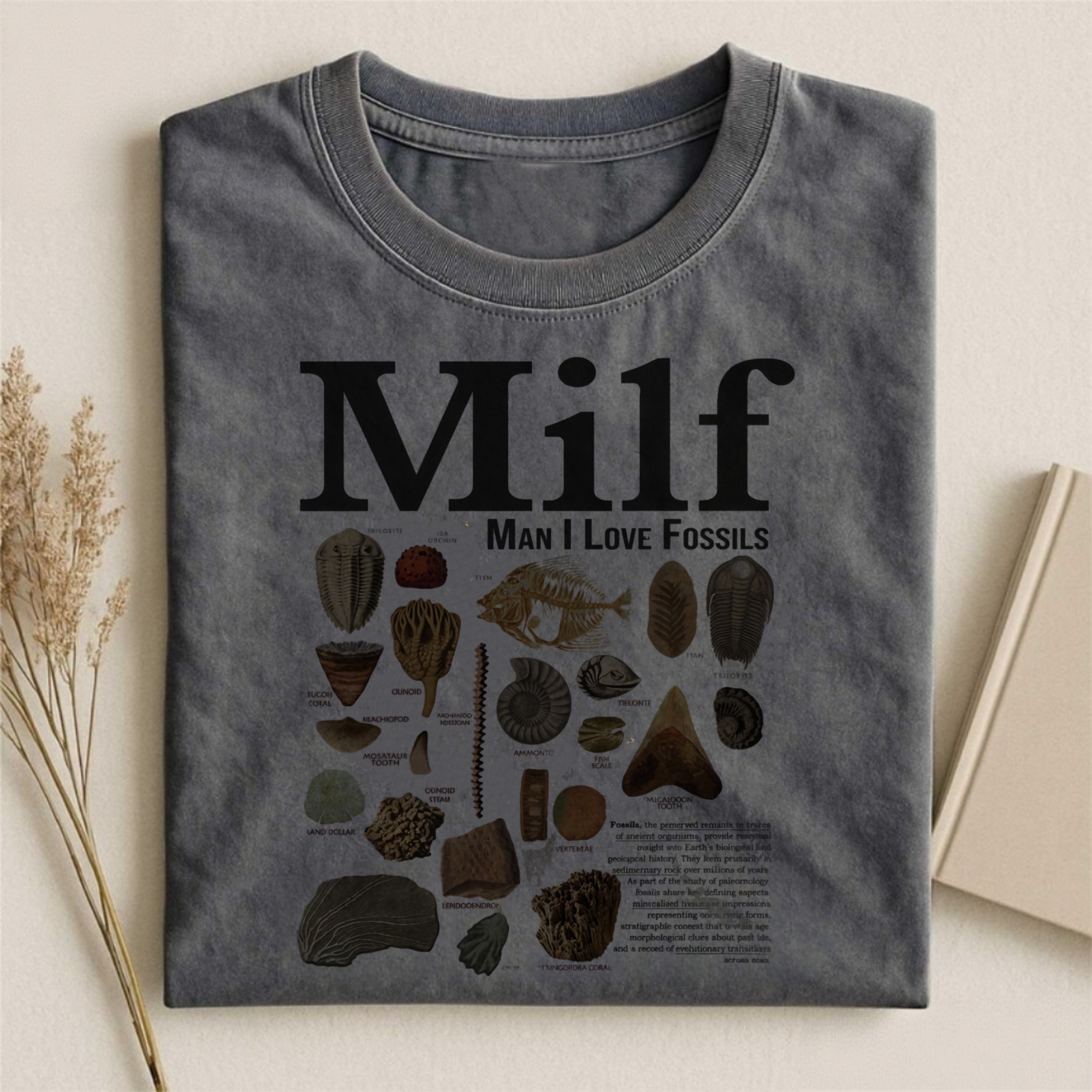 Man I Love Fossils Vintage T-shirt