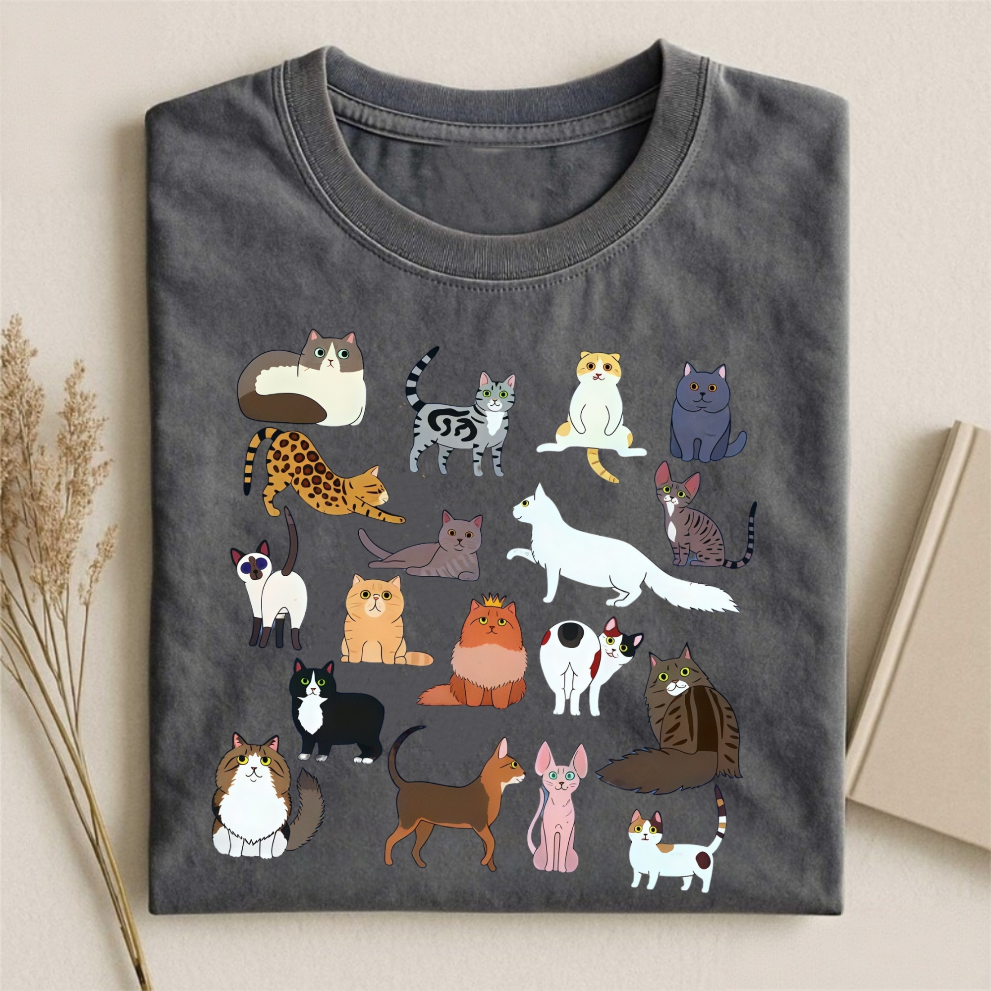 Various Cat Breeds Collection T-shirt