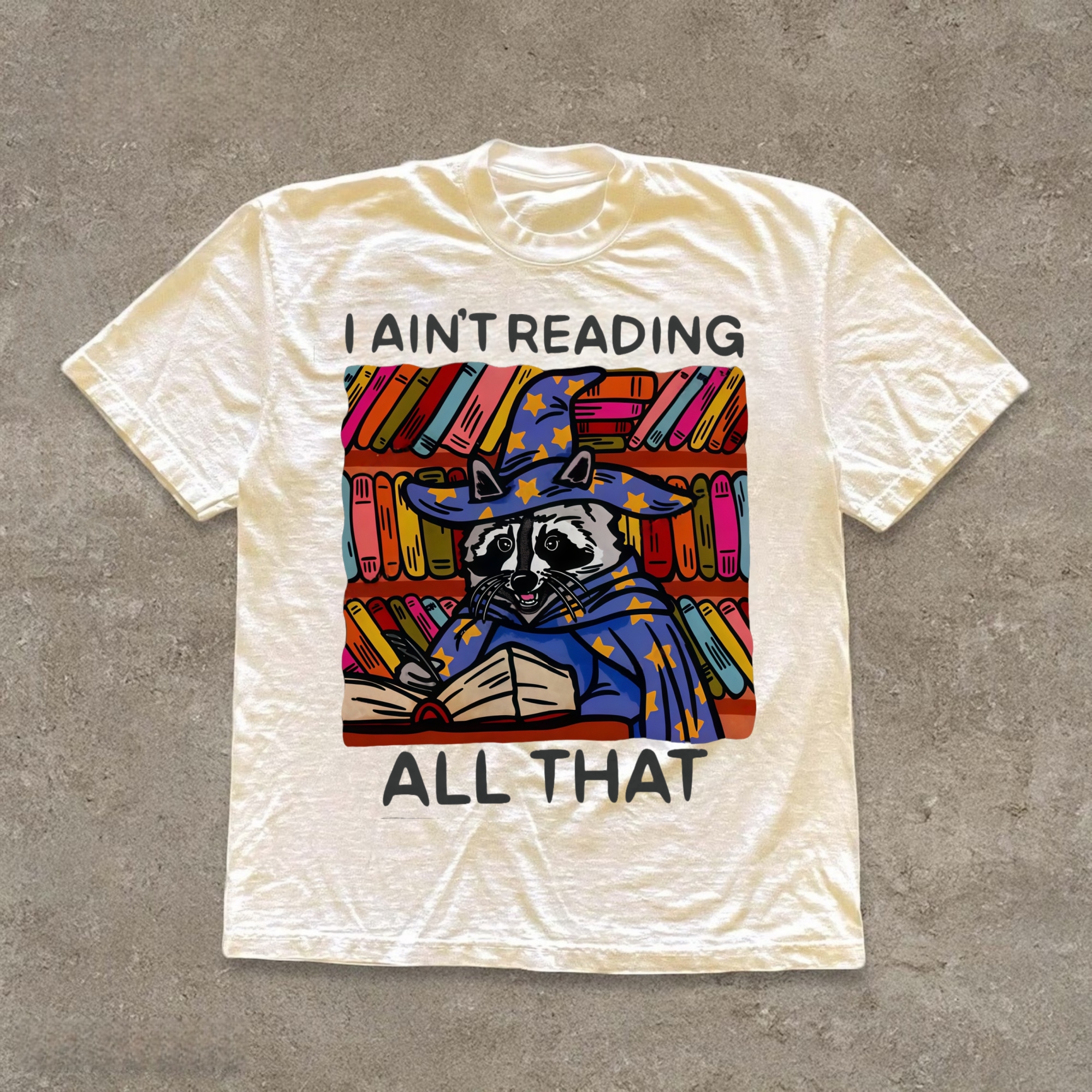 Reading Raccoon T-shirt