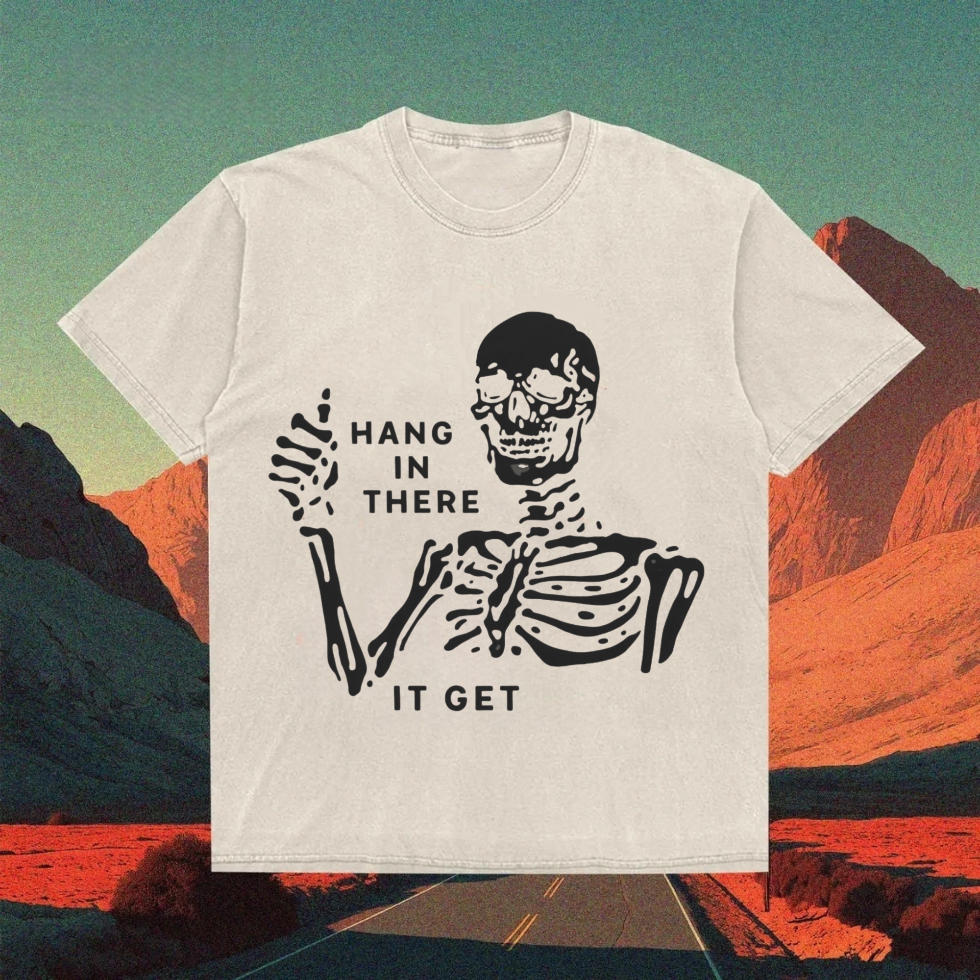 Skeleton With Humorous Encouragement T-shirt