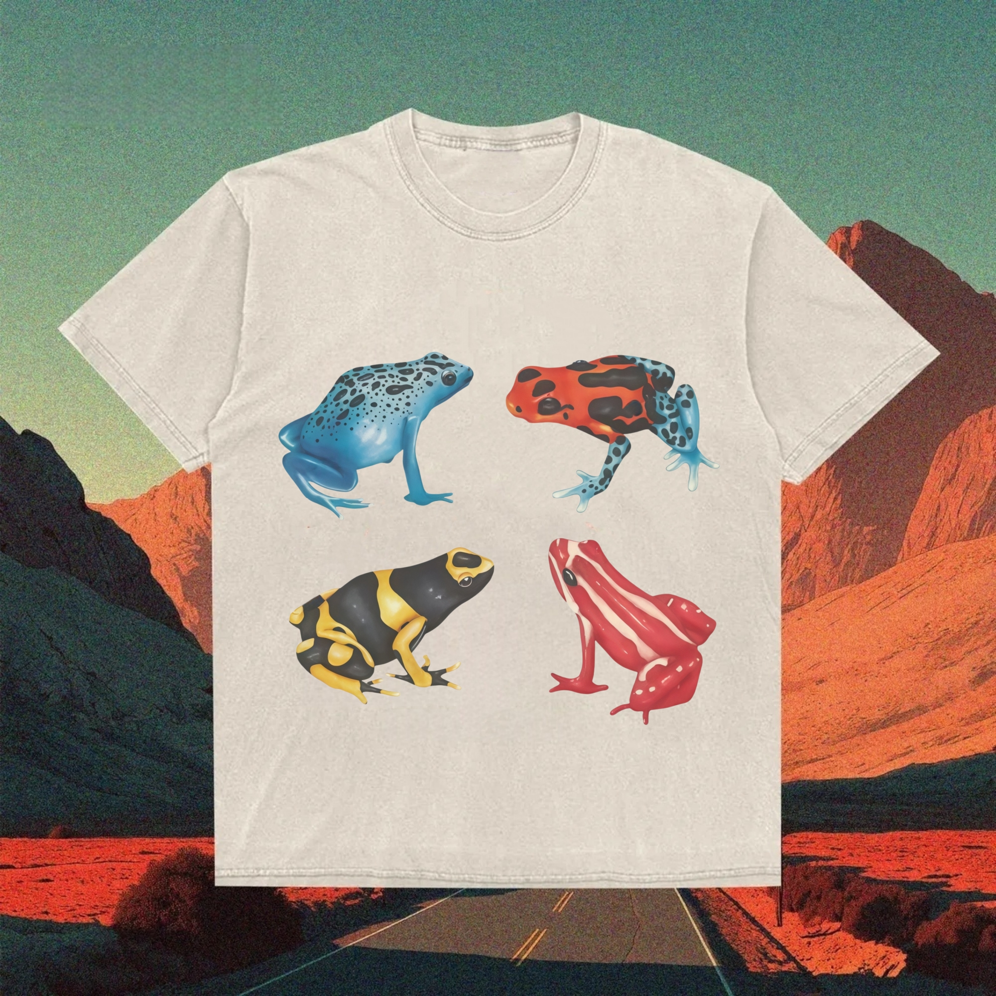 Vibrant Poison Dart Frog Collection T-shirt