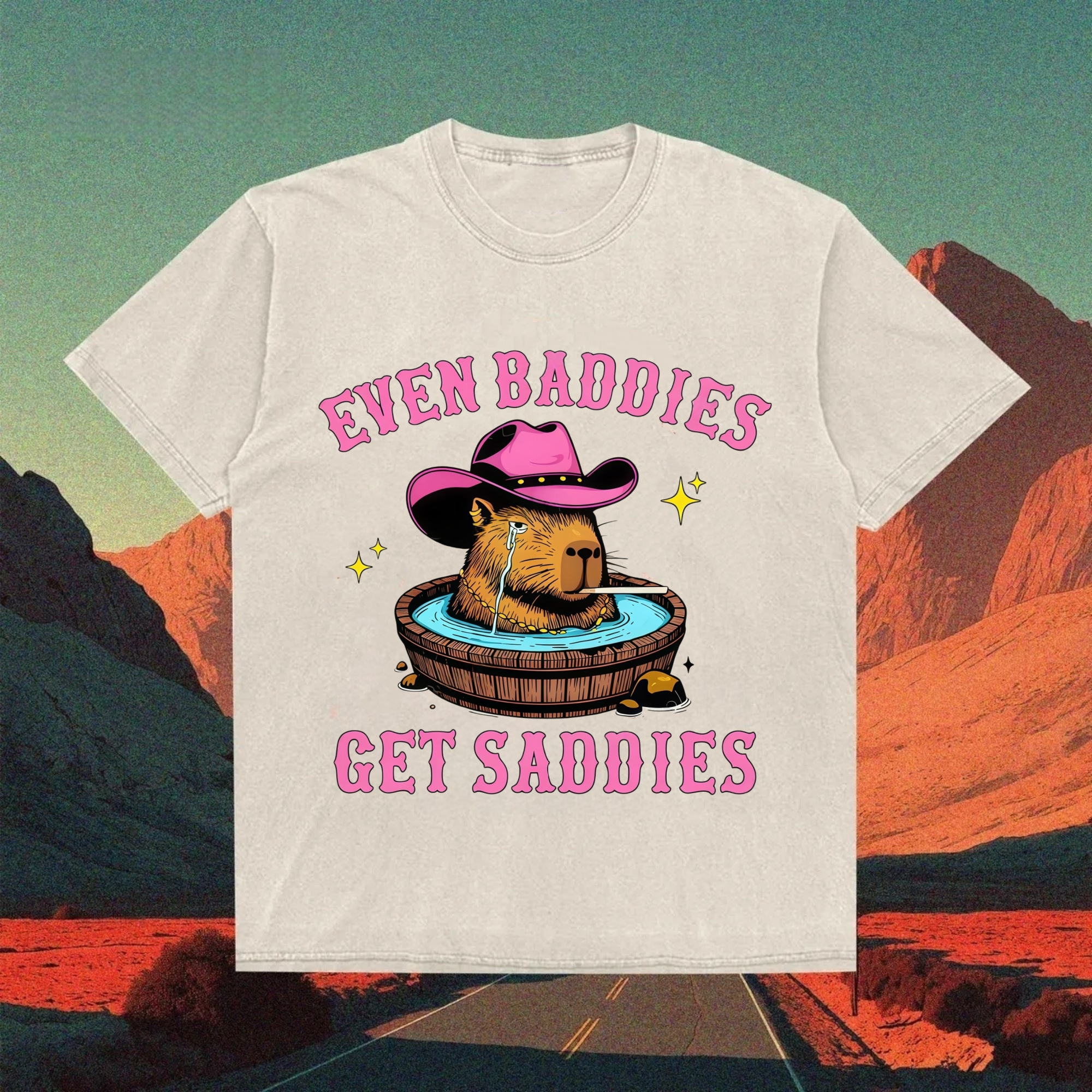 Sad Baddie Capybara T-shirt